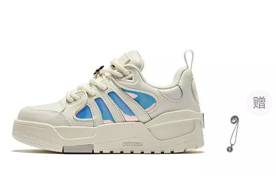 Кроссовки palladium Skateboarding Shoes Women's Low-top Blue/White, синий/белый