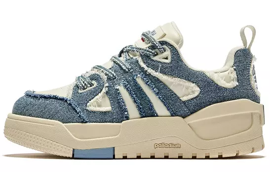 Кроссовки palladium Skateboarding Shoes Women's Low-top Blue/white, синий/белый