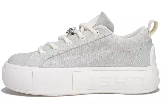 Кроссовки palladium Skateboarding Shoes Women's Low-top White, светло-серый