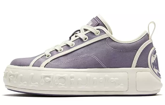 Кроссовки palladium Skateboarding Shoes Women's Low-top Lilac Purple/White, сиреневый/фиолетовый/белый