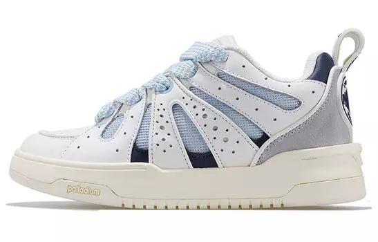 Кроссовки palladium Skateboarding Shoes Women's Low-top Beige/Blue, бежевый/синий
