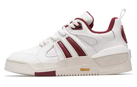 Кроссовки palladium Skateboarding Shoes Women's Low-top Marshmallow White/burgundy, бордовый