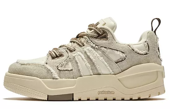Кроссовки palladium Skateboarding Shoes Women's Low-top White, бежевый