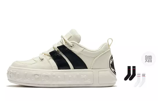 Кроссовки palladium Skateboarding Shoes Women's Low-top Black/White, черный/белый
