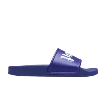 Кроссовки Palm Angels Logo Slide Dark Blue, синий