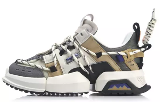 Кроссовки Pan Gu Trek Chunky женские низкие зеленые Lining