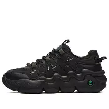 Кроссовки panini we velour retro basketball shoes 'black' Fila, черный