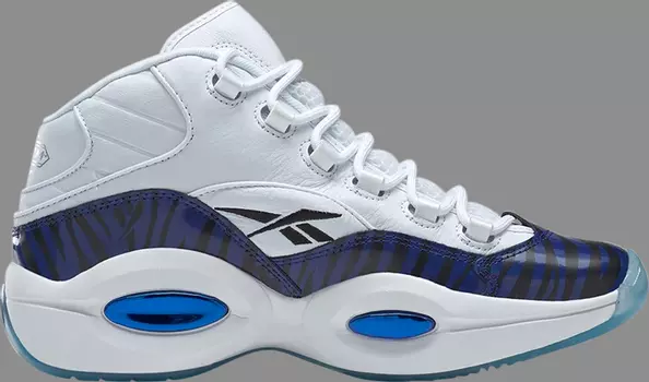 Кроссовки panini x question mid 'tiger prizm' Reebok, белый