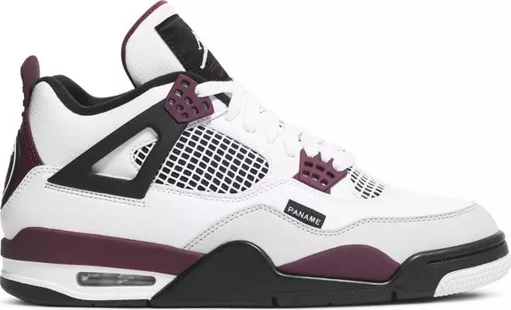 Кроссовки Paris Saint-Germain x Air Jordan 4 Retro Bordeaux, серый