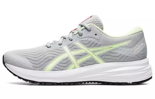 Кроссовки Patriot 12 женские с низким верхом, серые/флуоресцентно-желтые Asics