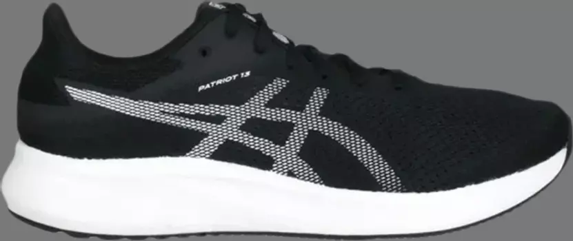 Кроссовки patriot 13 2e wide 'black white' Asics, черный