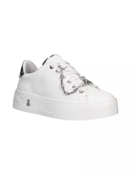 Кроссовки Patrizia Pepe girl, украшенные цепочкой, белый