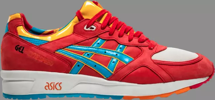 Кроссовки patta x parra x gel lyte speed '5 year anniversary' Asics, красный