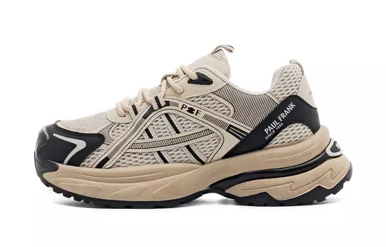 Кроссовки paul frank Chunky Sneakers Women's Low-top, бежевый/черный