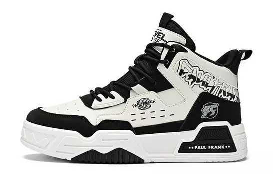 Кроссовки paul frank Skateboarding Shoes Men High-top, серый