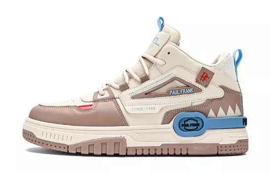 Кроссовки paul frank Skateboarding Shoes Men Mid-top, коричневый