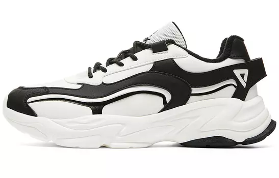 Кроссовки PEAK Chunky Sneakers Men Low-top Black/off-white, черный/бежевый