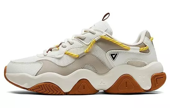 Кроссовки PEAK Chunky Sneakers Men Low-top Beige, белый/хаки