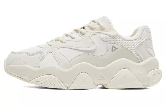 Кроссовки PEAK Chunky Sneakers Women's Low-top Canvas White, белый
