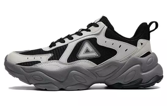 Кроссовки PEAK Chunky Sneakers Women's Low-top Black/grey, светло-серый
