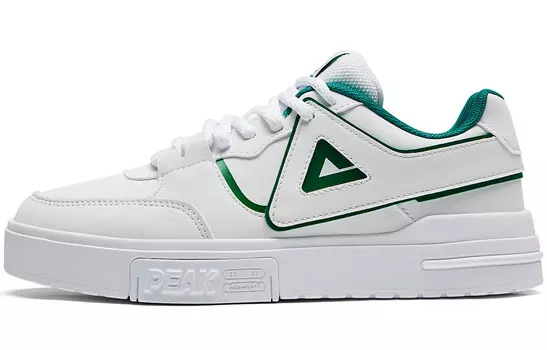 Кроссовки PEAK Classic Heritage Skateboarding Shoes Women's Low-top Great White Grass Green