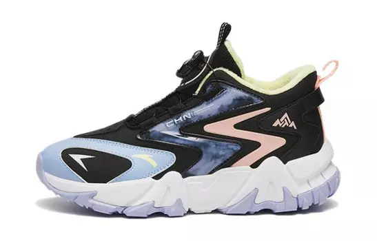 Кроссовки Peak Climbing 2.0 для детей GS Low-top черного/синего цвета Anta Kids