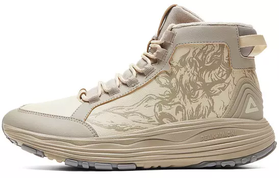 Кроссовки PEAK Guochuang Series Lifestyle Shoes Men Mid-top Gray, серый