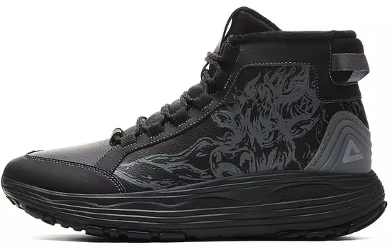 Кроссовки PEAK Guochuang Series Lifestyle Shoes Men Mid-top Black, черный