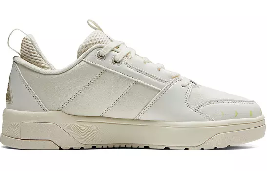 Кроссовки PEAK Guochuang Series Skateboarding Shoes Men Low-top Canvas White, белый