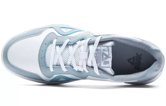 Кроссовки PEAK Guochuang Series Skateboarding Shoes Men Low-top Big White And Blue, синий