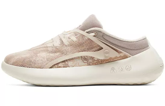 Кроссовки PEAK Guochuang Series Skateboarding Shoes Men Low-top Ivory Yellow, слоновая кость/желтый