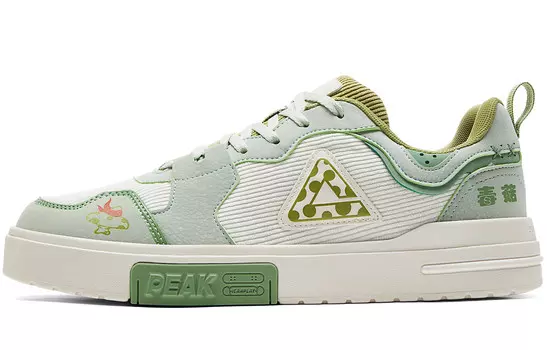 Кроссовки PEAK Guochuang Series Skateboarding Shoes Women's Low-top Green, зеленый