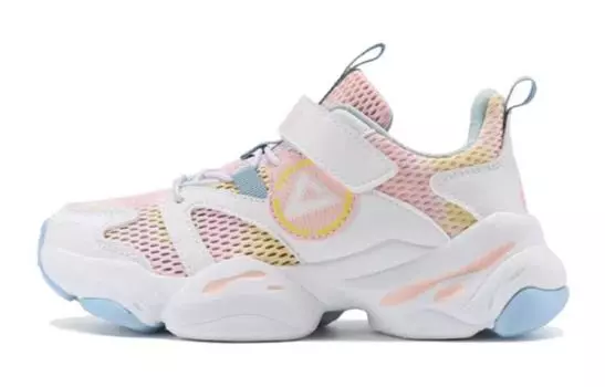 Кроссовки PEAK Kids Lifestyle Shoes GS Low-top White/Pink, белый