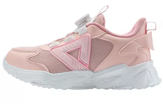 Кроссовки PEAK Kids Lifestyle Shoes GS Mid-top White, розовый