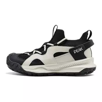Кроссовки PEAK Kids Lifestyle Shoes Kids Low-top Black/off-white, черный/бежевый