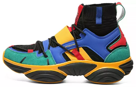 Кроссовки Peak Lifestyle High-top, черного/зеленого