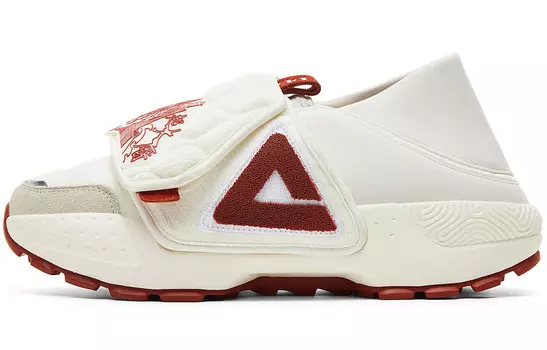 Кроссовки PEAK Lifestyle Shoes Men Low-top Canvas White Red, красный