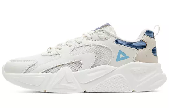 Кроссовки PEAK Lifestyle Shoes Men Low-top Beige/violet, синий