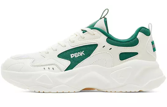 Кроссовки PEAK Lifestyle Shoes Men Low-top Super Light White/Green