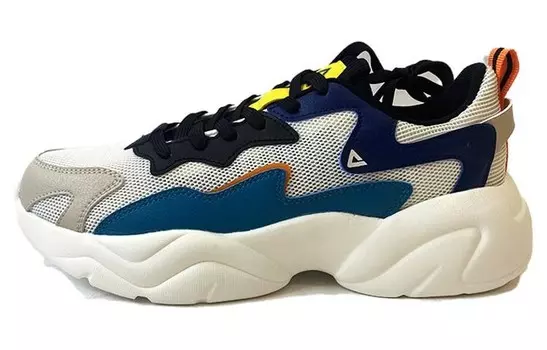 Кроссовки PEAK Lifestyle Shoes Men Low-top Off-white/new Green, белый/зеленый