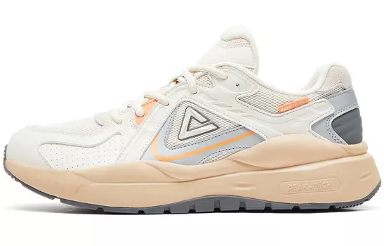 Кроссовки PEAK Lifestyle Shoes Men Low-top Off-white/orange