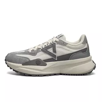 Кроссовки PEAK Lifestyle Shoes Men Low-top Grey Canvas White, белый