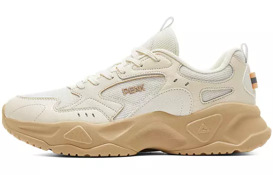 Кроссовки PEAK Lifestyle Shoes Men Low-top Canvas White/khaki, белый