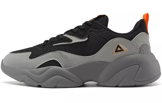 Кроссовки PEAK Lifestyle Shoes Men Low-top Black Palomar Gray, черный/серый
