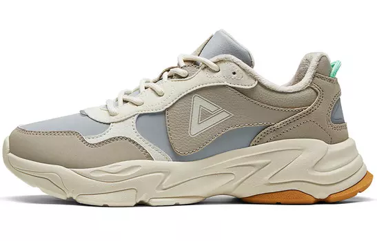 Кроссовки PEAK Lifestyle Shoes Women's Low-top Gray, бежевый/черный