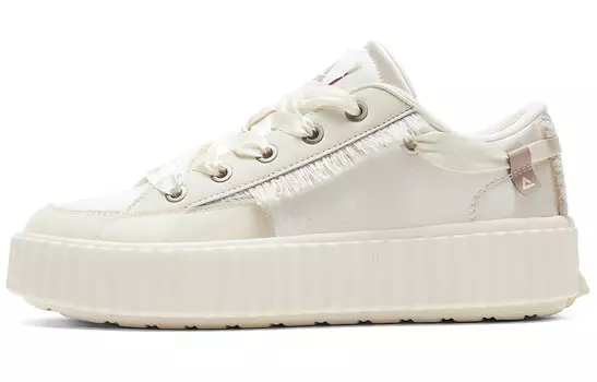 Кроссовки PEAK Lifestyle Shoes Women's Low-top Canvas White, белый