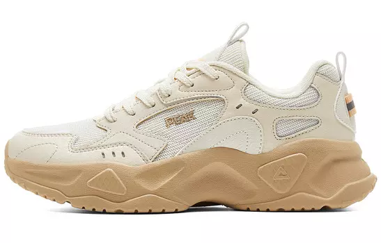 Кроссовки PEAK Lifestyle Shoes Women's Low-top Canvas White/khaki, белый