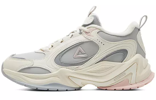 Кроссовки PEAK Lifestyle Shoes Women's Low-top Iron Grey/off-white, серый