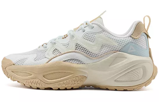 Кроссовки PEAK Lifestyle Shoes Women's Low-top Off-white/coffee, цвет Off-white/coffee