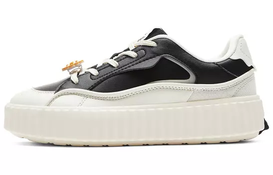 Кроссовки PEAK Lifestyle Shoes Women's Low-top Black/off-white, черный/бежевый